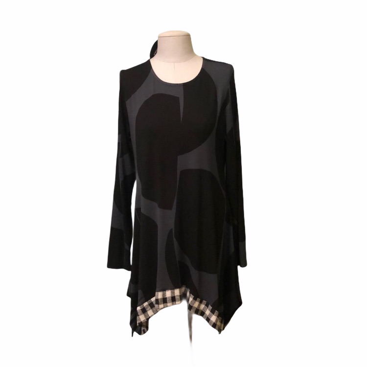 Alembika Black/Gray Tunic Size: Us 10